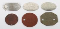 Group of Great War and Later Tank Corps & Royal Tank Regiment Identity Discs