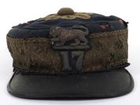 Victorian 17th (Leicestershire) Regiment of Foot Officers Forage Cap 1855-81