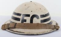 WW2 British Home Front Senior Fire Guards Steel Helmet