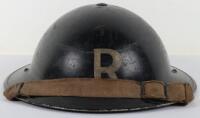 WW2 British Home Front Rescue Party Steel Helmet