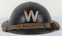 WW2 British Home Front Wardens Steel Helmet