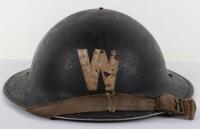 WW2 British Home Front Wardens Steel Helmet of Tenterden Kent Interest