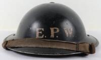 WW2 British Civil Defence Steel Helmet