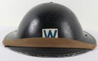 WW2 British Civil Defence Steel Helmet