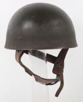 WW2 1943 British Airborne Forces Paratrooper Helmet with Leather Chinstrap Harness