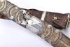 Victorian 13th Hussars Officers Silver Flap Pouch and Cross Belt - 4