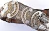 Victorian 13th Hussars Officers Silver Flap Pouch and Cross Belt - 7