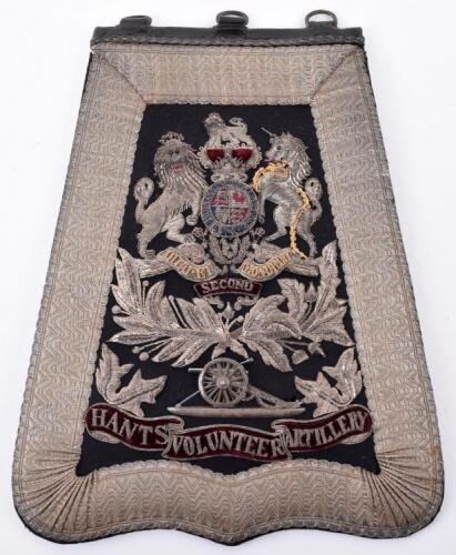 Victorian 2nd Hants Volunteer Artillery Officers Full Dress Sabretache