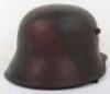 WW1 German M-17 Camouflaged Steel Combat Helmet - 5