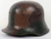 WW1 German M-17 Camouflaged Steel Combat Helmet - 2