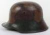 WW1 German M-17 Camouflaged Steel Combat Helmet - 3