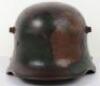 WW1 German M-17 Camouflaged Steel Combat Helmet - 9