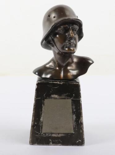 German Military Table Bust