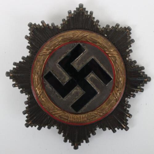 WW2 German Cross (Deutsche Kreuz) in Gold by C F Zimmermann, Pforzheim