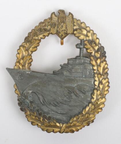 WW2 German Kriegsmarine Destroyer Badge by Joseph Felix & Sohn (J.F.S)