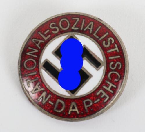 Third Reich NSDAP Party Badge by Apreck & Vrage Leipzig