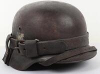 WW2 German Luftwaffe M-35 Pattern Double Decal Steel Combat Helmet