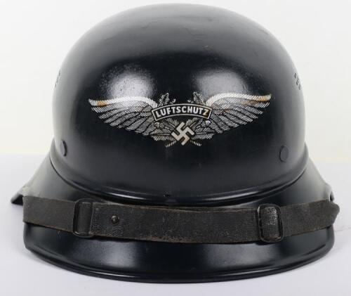 WW2 German Luftschutz Gladiator Pattern Steel Helmet