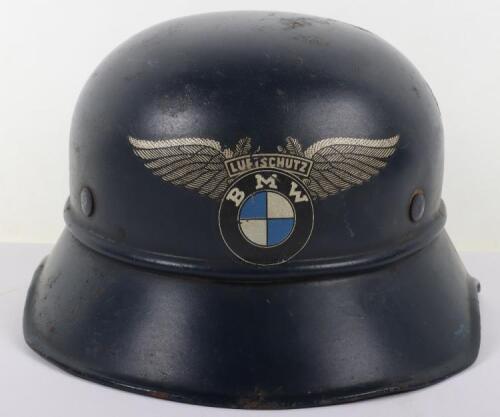 german motorcycle helmet uk Novelty Helmets Sliver/Chrome AC54 OSX BikerFashion out biker look. WW2 German Luftschutz Gladiator Pattern