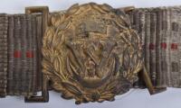 WW1 German Kaiserliche Marine (Imperial Navy) Officers Brocade Belt and Buckle