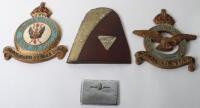 2x Painted Alloy Royal Air Force Plaques