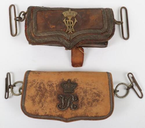 Victorian Leather Cross Belt Pouch