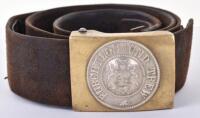 Pre-WW1 Wurttemberg Other Ranks Belt and Buckle