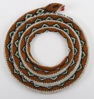 Great War Turkish Prisoner of War Made Beadwork Snake