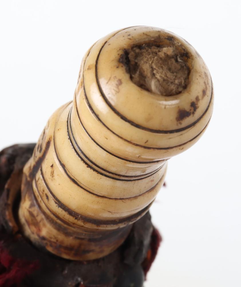 ^ Unusual North African Powder Flask, 19th Century