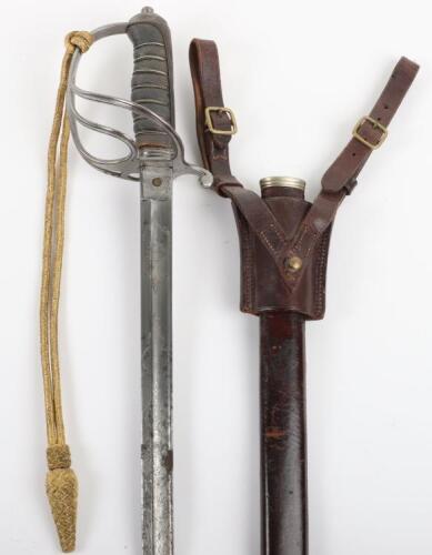 British 1821 Pattern Royal Artillery Officers Sword Reputed to Belonged to Colonel E G Cheke Royal Field Artillery