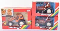 Three Boxed Britains Fiat Tractors