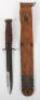 WW2 American Paratroopers M3 Combat Knife in M6 Scabbard - 3