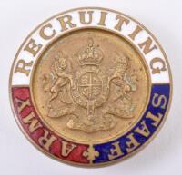 WW1 British Army Recruiting Staff Enamel Badge
