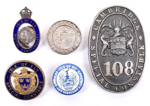 Cambridgeshire and Isle of Ely Special Constabulary Badges