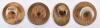 4x WW1 On War Service Badges - 2