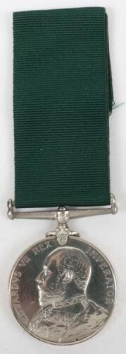 Edward VII Volunteer Force Long Service Medal 2nd Durham Royal Garrison Artillery Volunteers