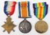 WW1 Medal Trio Middlesex Regiment Later Tank Corps Officer - 2