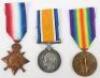 Great War February 1915 Casualty Medal Trio Northumberland Fusiliers