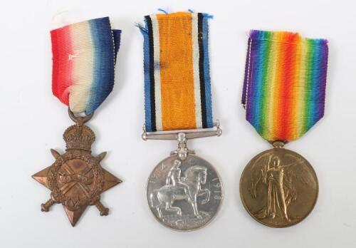 Great War 1914-15 Star Medal Trio 1st Battalion Durham Light Infantry Who First Served in the Landekai Ridge Region of India