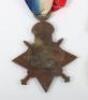 Great War 1914-15 Star Medal Trio 1st Battalion Durham Light Infantry Who First Served in the Landekai Ridge Region of India - 3