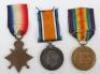 Great War 1914-15 Star Medal Trio to a Private in the Northumberland Fusiliers Who Was Discharged due to Neurasthenia in 1919 - 2