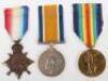 Great War 1914-15 Star Medal Trio 2nd Battalion the London Regiment Wounded on 1st Day of the Battle of the Somme 1st July 1916