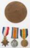 WW1 1917 Killed in Action 1914-15 Star Medal Trio and Plaque Group Durham Light Infantry - 2