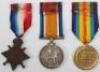 Great War East Kent Regiment Casualty Medal Trio - 2