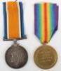 WW1 British Medal Pair 10th Battalion Middlesex Regiment - 2