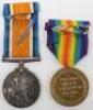 August 1918 Casualty Medal Pair Northumberland Fusiliers - 2