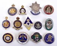 Selection of Post WW1 Old Comrades Association Regimental Lapel Badges