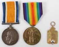 Great War Royal Artillery Medal Group Accompanied by a Gold Souvenir Medallion