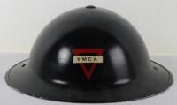 WW2 British Home Front Helmet of a Worker from the Young Men’s Christian Association (YMCA)