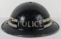 WW2 British Police Inspectors Steel Helmet